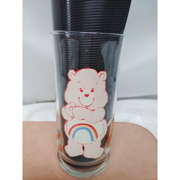 Vintage 1983 Care Bears Cheer Bear Collectors Drinking Glass - Picture 1 of 7